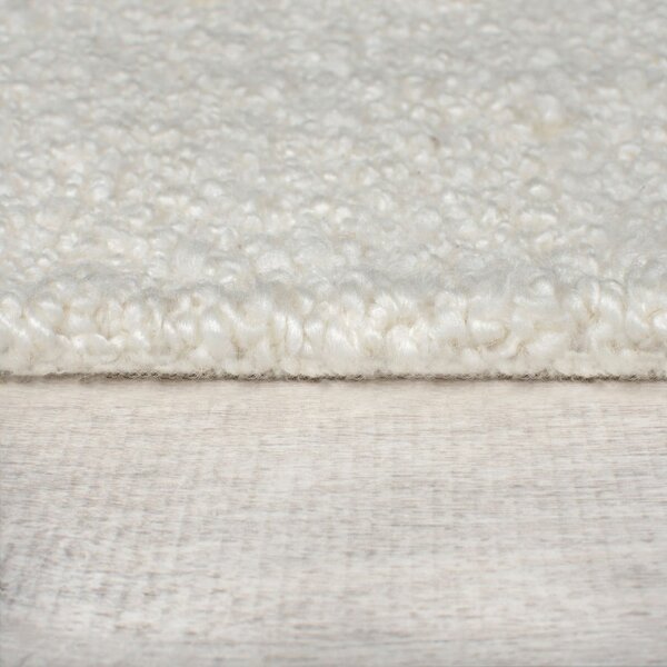 Kremno bela ročno tkana preproga iz mešanice volne 120x170 cm Astera Linear – Flair Rugs