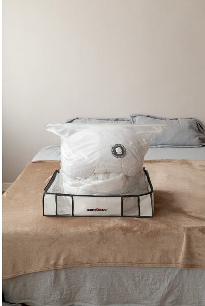 Vakuumska/ojačana tekstilna škatla za shranjevanje oblačil 65x50x15,5 cm Life – Compactor