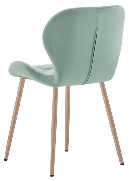 Jedilni stol MANGO VELVET, mint zelena