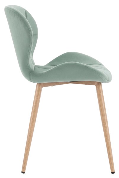 Jedilni stol MANGO VELVET, mint zelena