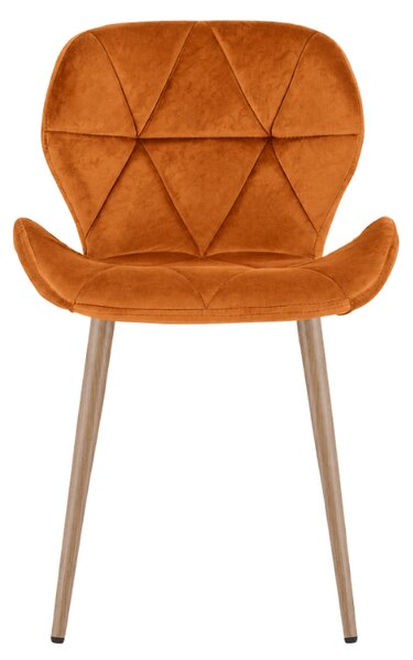 Jedilni stol MANGO VELVET, terakota
