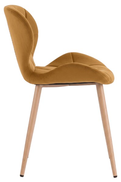Jedilni stol MANGO VELVET, gorčična