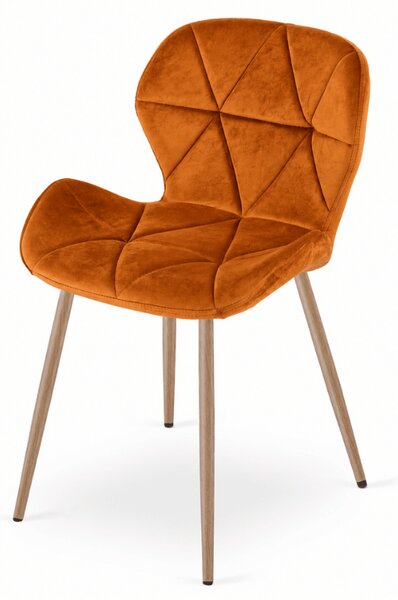 Jedilni stol MANGO VELVET, terakota