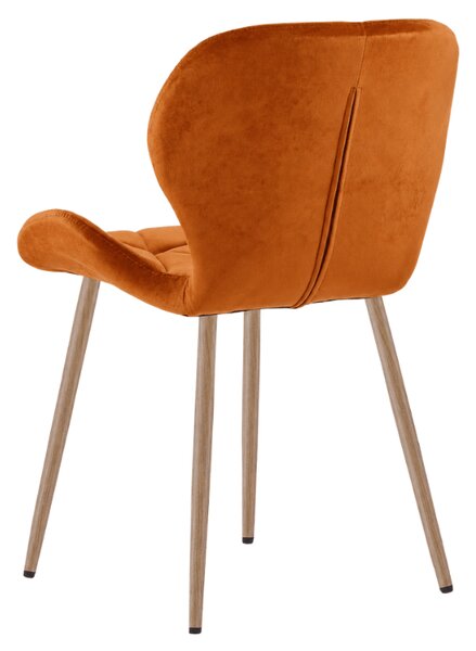 Jedilni stol MANGO VELVET, terakota