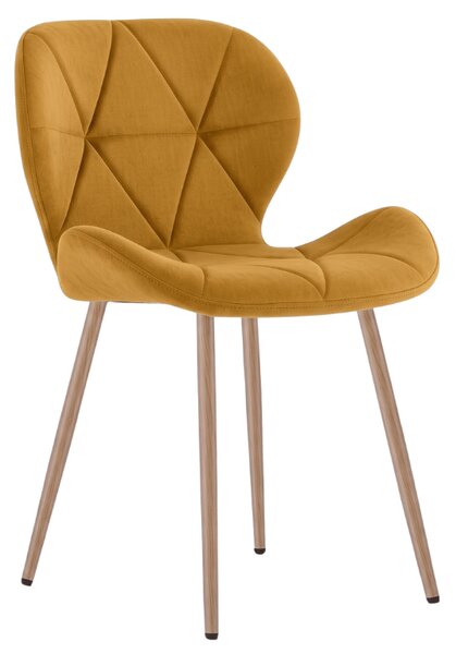 Jedilni stol MANGO VELVET, gorčična