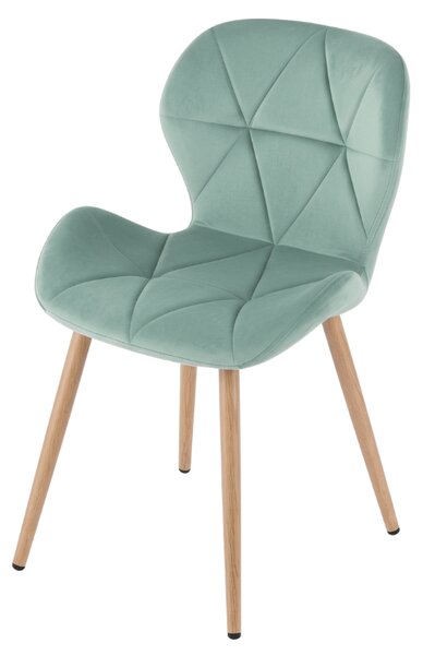 Jedilni stol MANGO VELVET, mint zelena