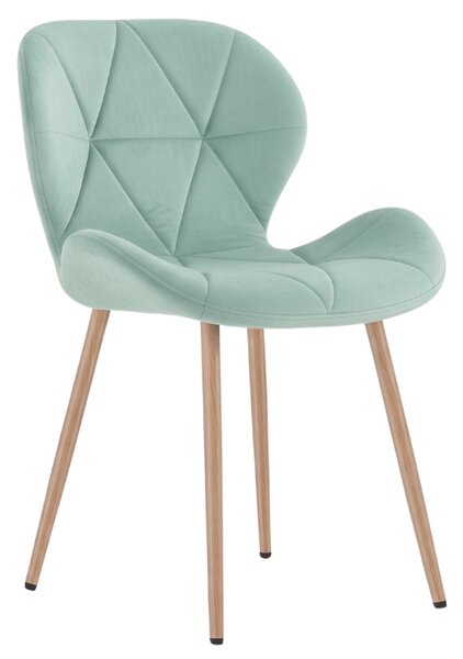 Jedilni stol MANGO VELVET, mint zelena