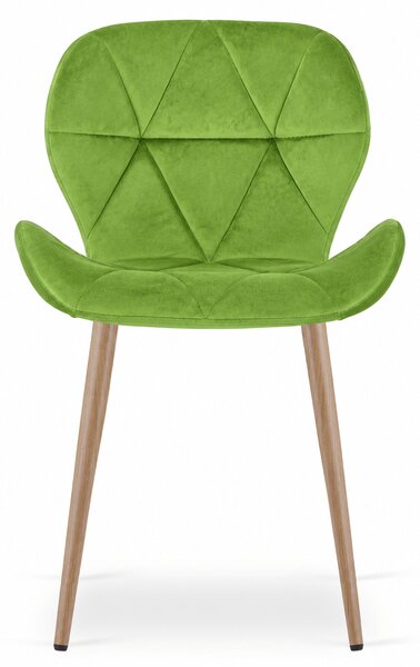 Jedilni stol MANGO VELVET, svetlo zelen