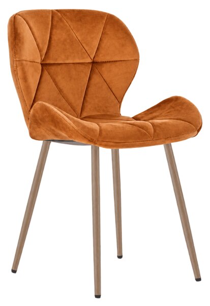 Jedilni stol MANGO VELVET, terakota