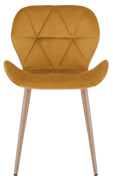 Jedilni stol MANGO VELVET, gorčična