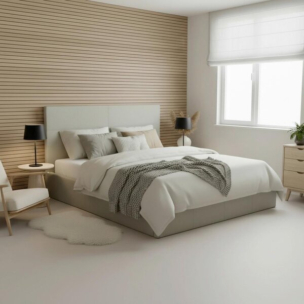 Bessagi Home Oblazinjena Postelja Yara, 180x200, Svetlo Siva