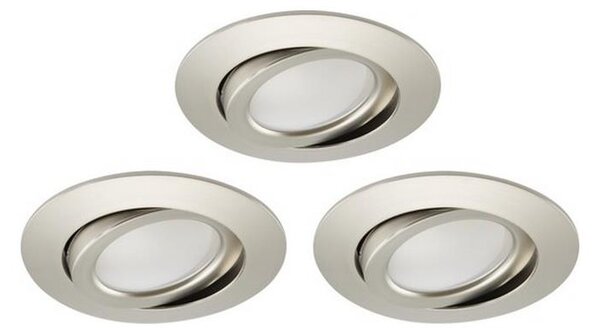 Brilo - SET 3x LED Zatemnitvena kopalniška vgradna svetilka LED/5W/230V IP23