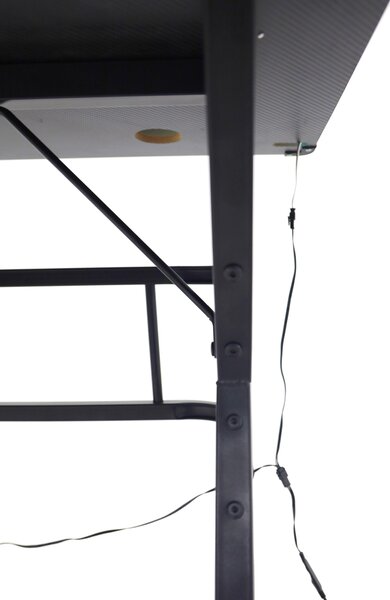 Gaming pisalna miza z RGB LED osvetlitvijo 120 x 60 cm - črna - Rojstni dan - Najstniki