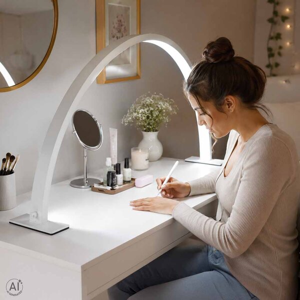 Brezsenčna LED kozmetična namizna svetilka - bela - Home warming