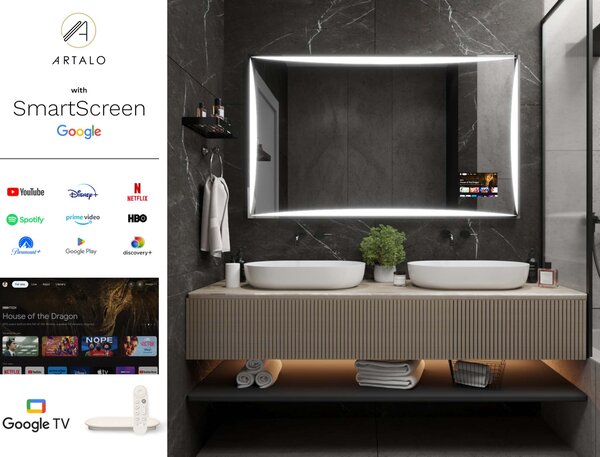 Kopalniško ogledalo z LED osvetlitvijo M5 premium