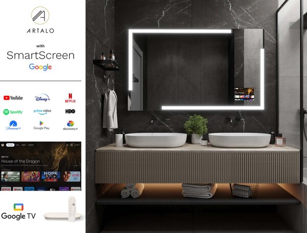 Kopalniško ogledalo z LED osvetlitvijo M23 premium