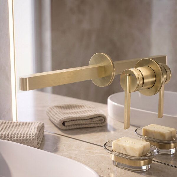 REA Grace Brush Gold Skrita armatura za umivalnik