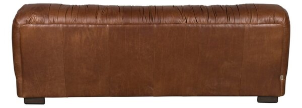 Rjava usnjena sedežna garnitura 214 cm Douglas – Dutchbone