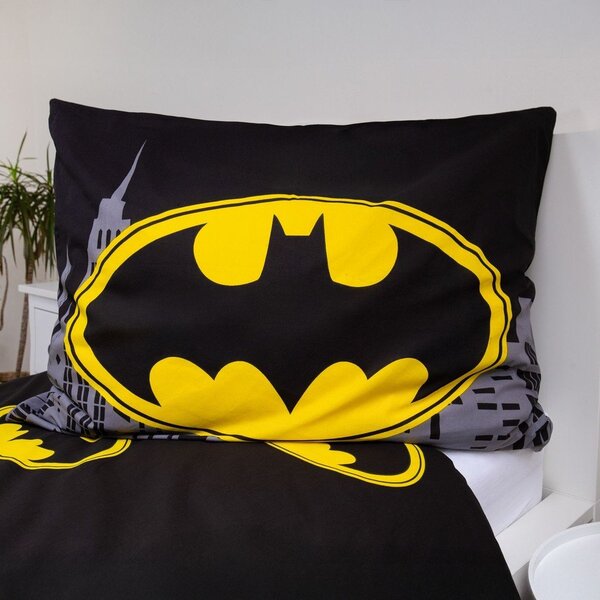 Enojna bombažna otroška posteljnina 140x200 cm Batman "The Emblem" – Jerry Fabrics