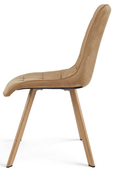 Jedilni stol CIEZA VELVET, rjava