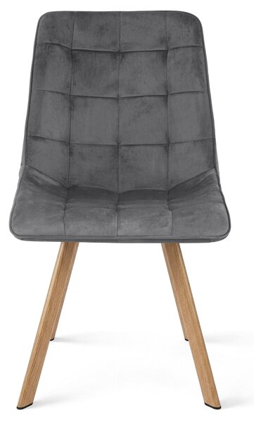 Jedilni stol CIEZA VELVET, temno siva