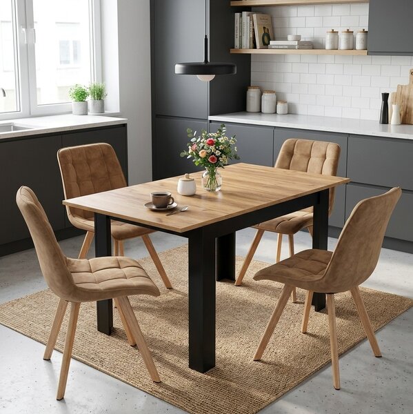 Jedilni stol CIEZA VELVET, rjava