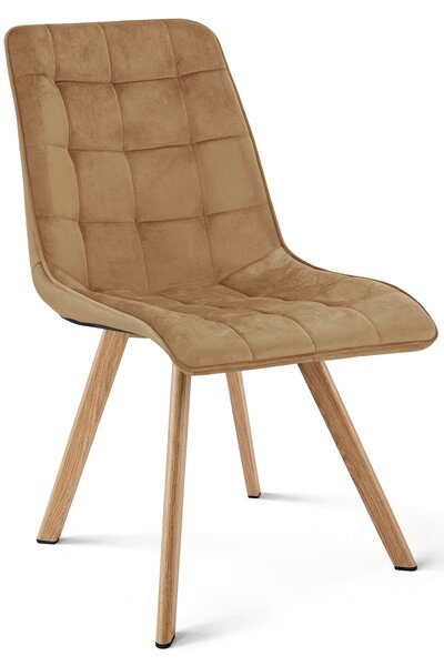 Jedilni stol CIEZA VELVET, rjava