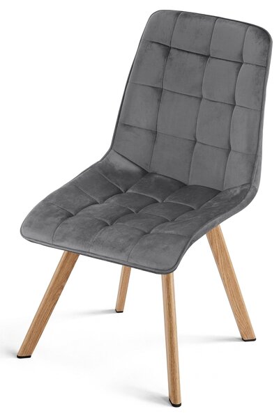 Jedilni stol CIEZA VELVET, temno siva
