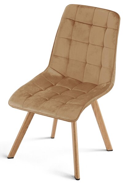 Jedilni stol CIEZA VELVET, rjava