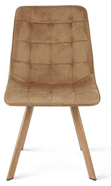 Jedilni stol CIEZA VELVET, rjava