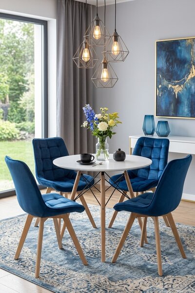Jedilni stol SORIA VELVET, moder