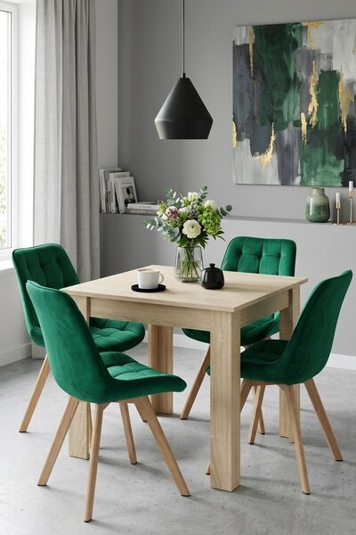 Jedilni stol SORIA VELVET, zelena