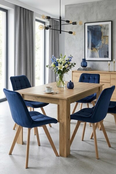 Jedilni stol SORIA VELVET, moder