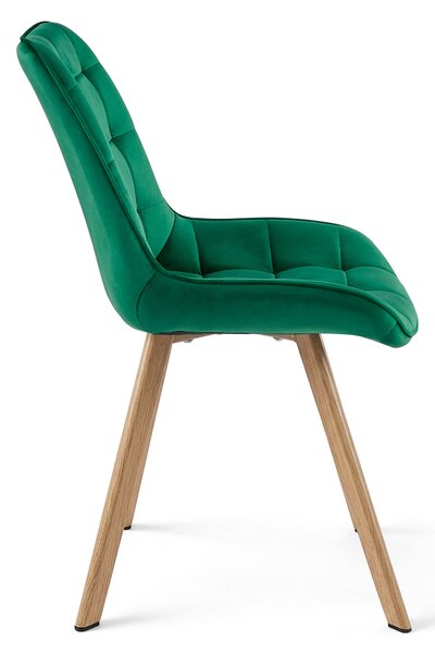 Jedilni stol SORIA VELVET, zelena