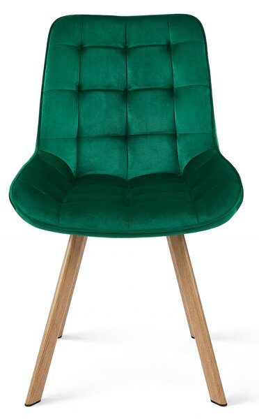 Jedilni stol SORIA VELVET, zelena