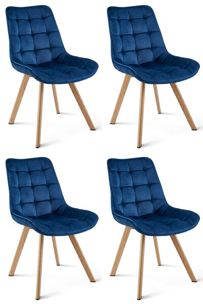 Jedilni stol SORIA VELVET, moder