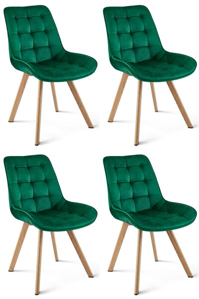 Jedilni stol SORIA VELVET, zelena