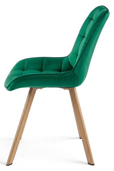 Jedilni stol SORIA VELVET, zelena