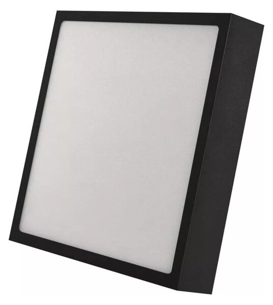 Mat črna LED stropna svetilka 22.5x22.5 cm Nexxo – EMOS