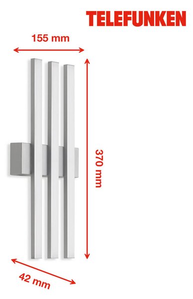 ZUNANJA STENSKA SVETILKA 15,5/37/4,2 cm