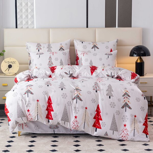 Posteljnina iz mikrovlaken JINGLE bela Dimenzije posteljnine: 70 x 90 cm | 140 x 220 cm