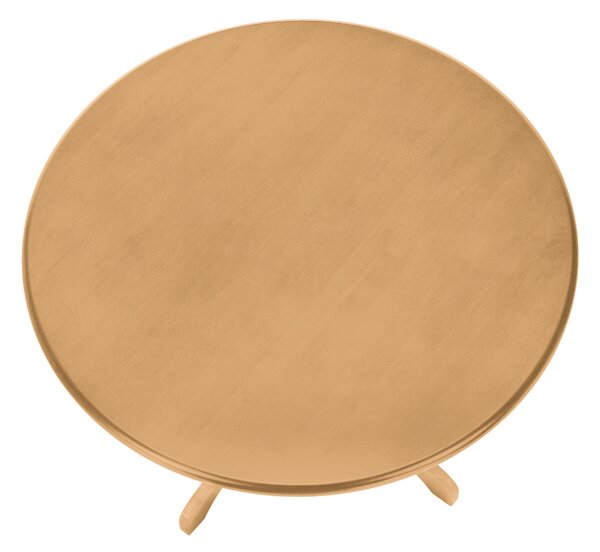 KONDELA Jedilna miza, okrogla, svetel hrast, premer 106 cm, TABLOS