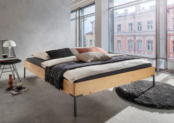 FUTONSKA POSTELJA 180 cm x 200 cm , les barve smreke