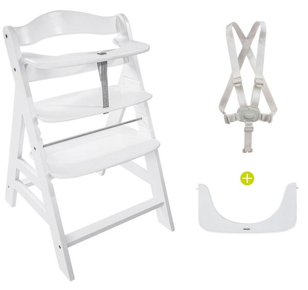 STOLČEK ZA HRANJENJE ALPHA + 56/80/48 cm bela
