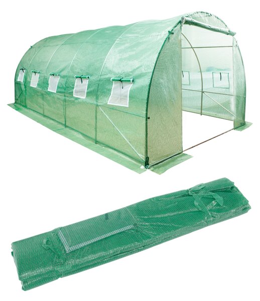 KONDELA Rezervna ponjava za rastlinjak, zelena, 3x8x2 m, FELKO NEW TYP 4