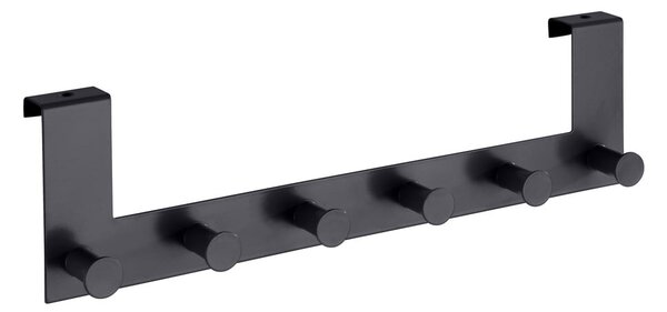 Črn kovinski obešalnik za vrata 39 cm Celano – Wenko