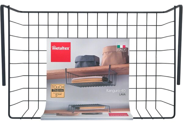Viseča košara iz nerjavečega jekla 26x40 cm Kanguro – Metaltex