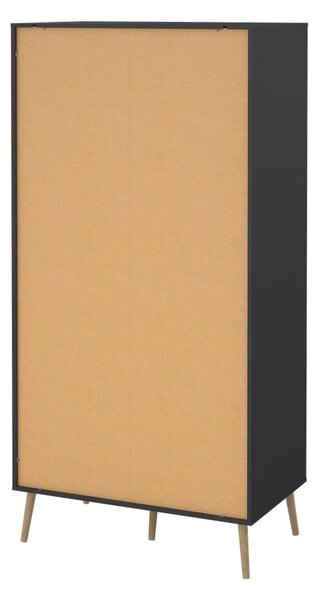 Antracitno siva garderobna omara 99x200 cm Bodo – Tvilum
