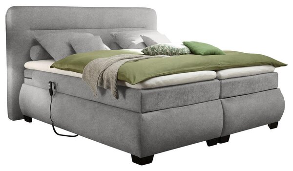 BOXSPRING POSTELJA 160 cm x 200 cm , tekstil umazano rjava