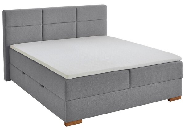 POSTELJA BOXSPRING 180 cm x 200 cm , tekstil siva